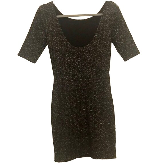 Free People Women's Lady Pucker Black Scoop-Back Bodycon Cocktail Dress.‎ Size S - Picture 3 of 12